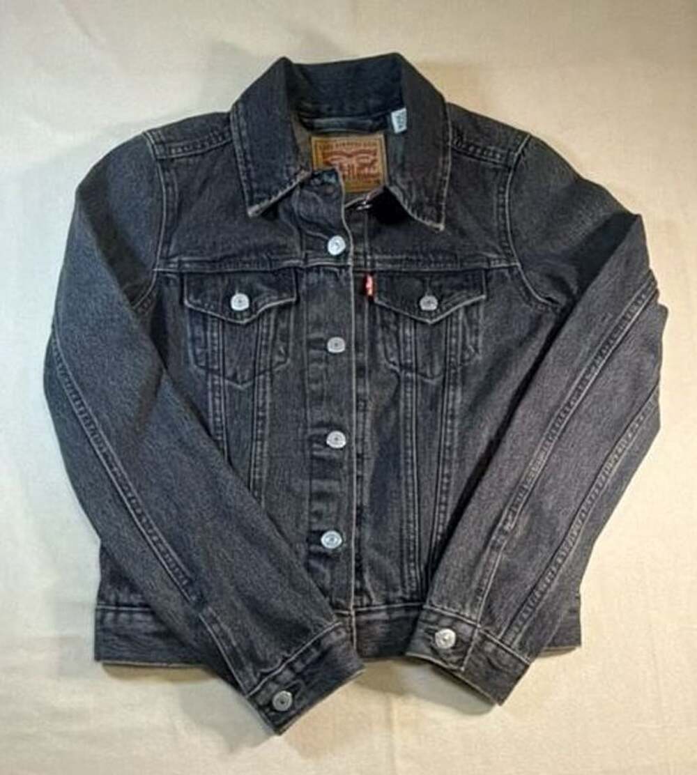 Levi Strauss & Co. Trucker Jacket Size XS Black Denim